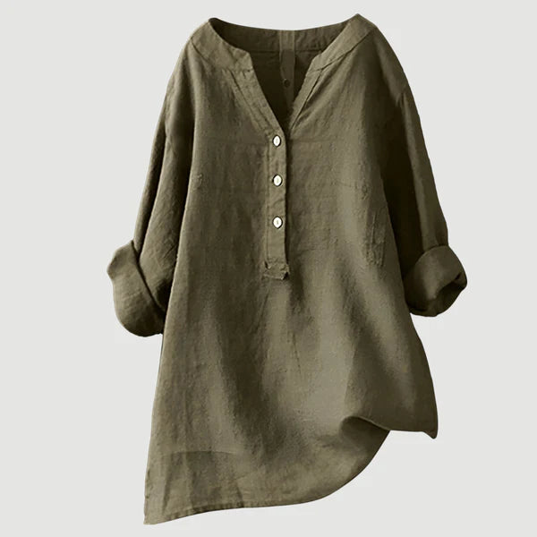 Syvarra™ | Comfortable Linen Blouse