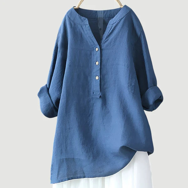 Syvarra™ | Comfortable Linen Blouse