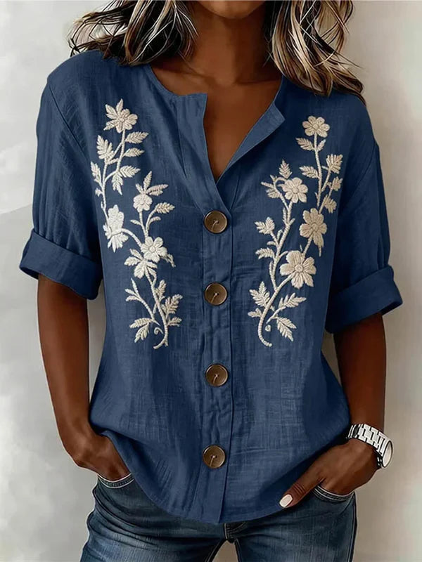 Brinleyra™ | Elegant Button Closured Top