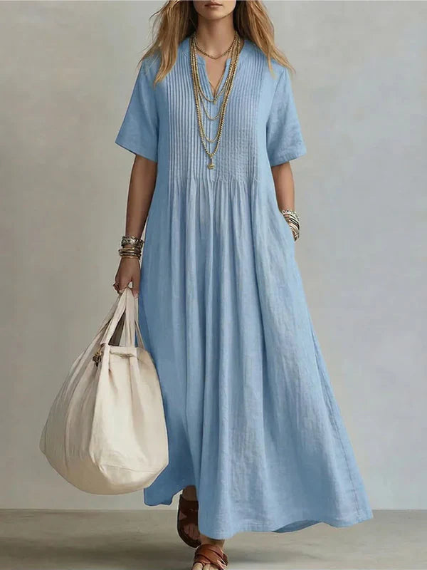 Erica™ | Elegant Flowy Long Dress