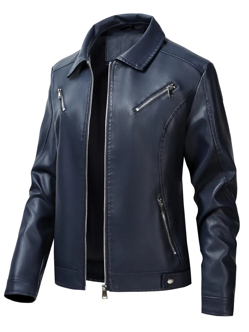 Zerina™ |  Leather Biker Jacket