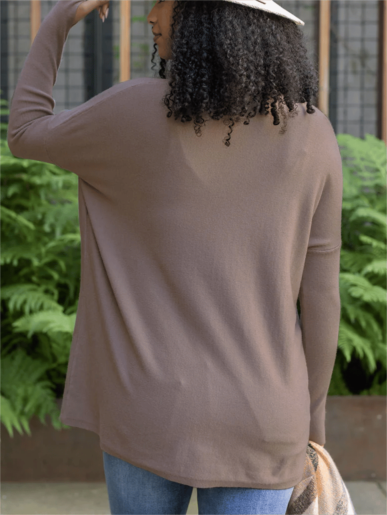 🎁Hot Sale 50% OFF⏳LONG SLEEVE THUMBHOLE SWEATER POCKET TUNIC
