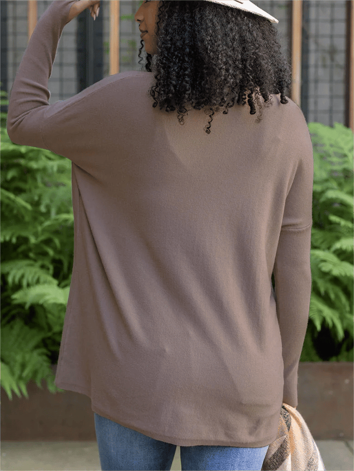 🎁Hot Sale 50% OFF⏳LONG SLEEVE THUMBHOLE SWEATER POCKET TUNIC
