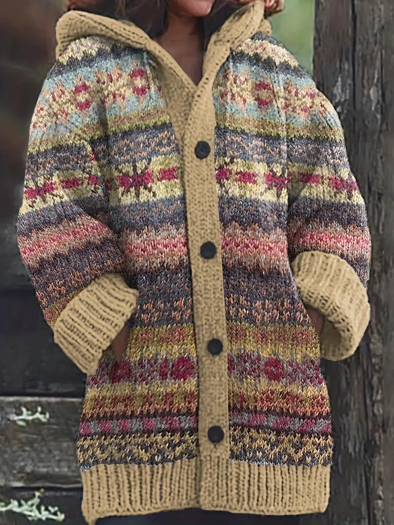 Serenelle™ | Elegant Hooded Cardigan