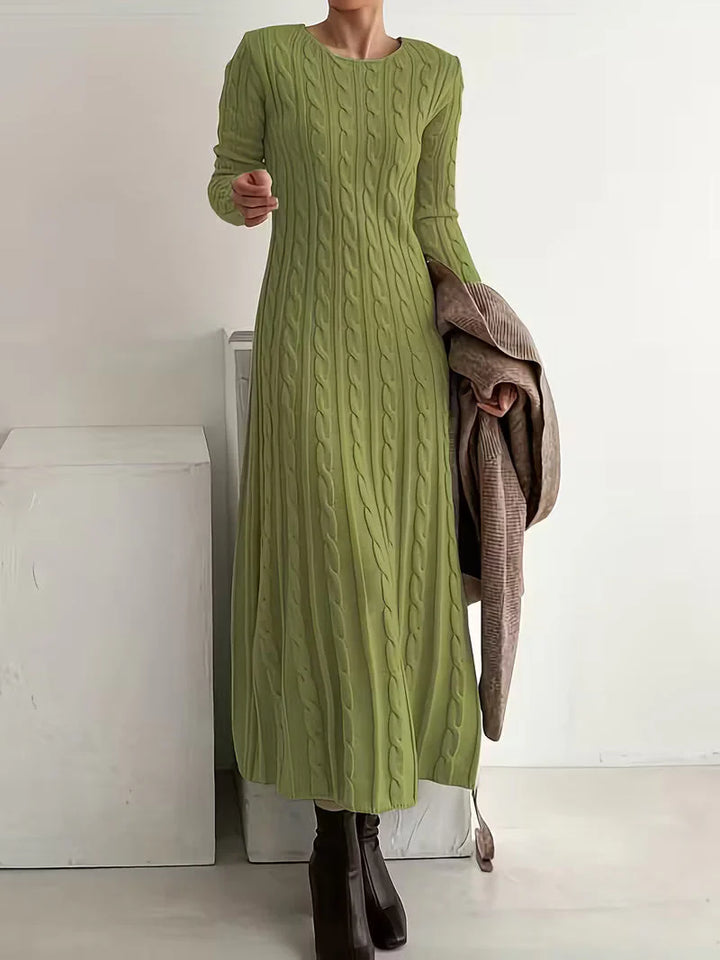 Elyora™ | Long Knit Dress