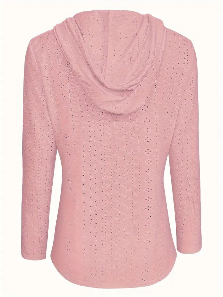 Wendela™ | Button Eyelet Hoodie
