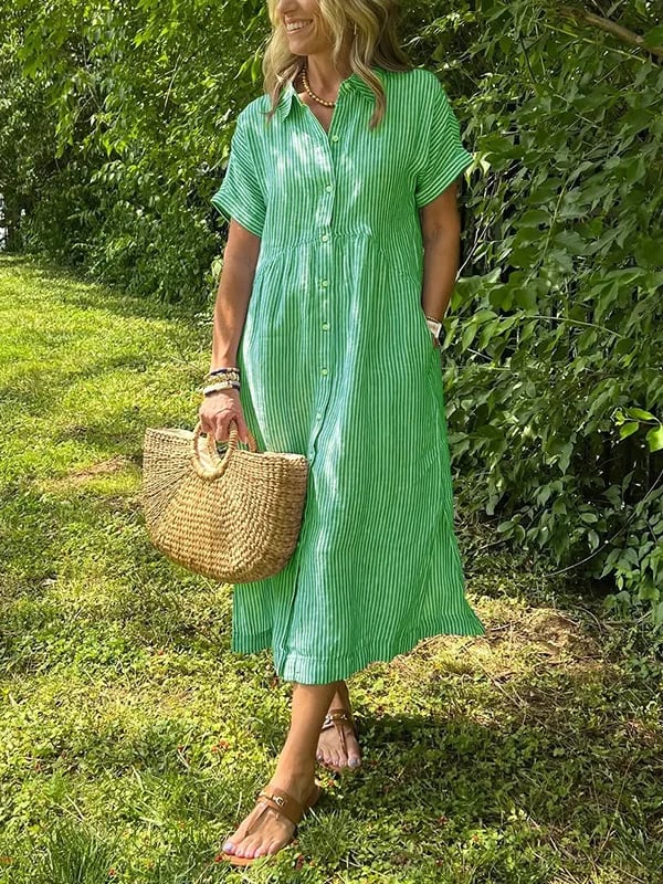 EMERY | ELEGANT STRIPED DRESS
