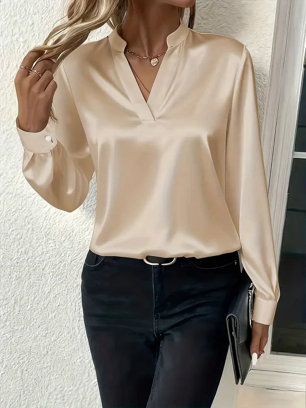 Avirielle™ | Elegant Satin Blouse