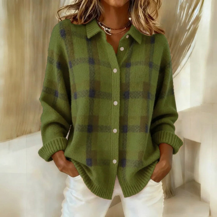 Janette™ | Checkered Knit Sweater