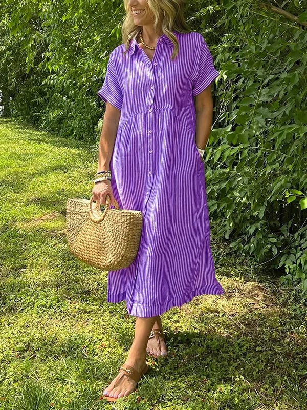 EMERY | ELEGANT STRIPED DRESS