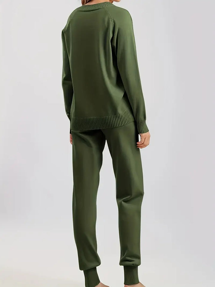 Helisent™ | V-Neck Two-Piece Set