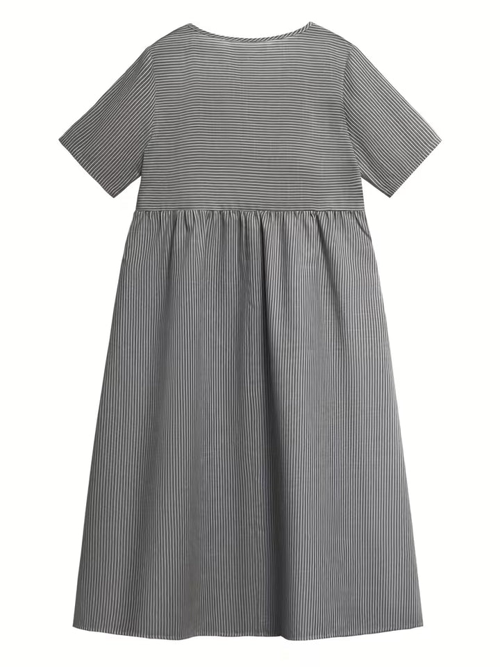 Myrren™ | Round-neck Striped Dress