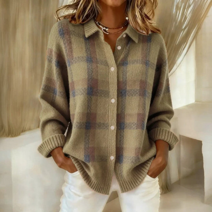 Janette™ | Checked Knit Sweater