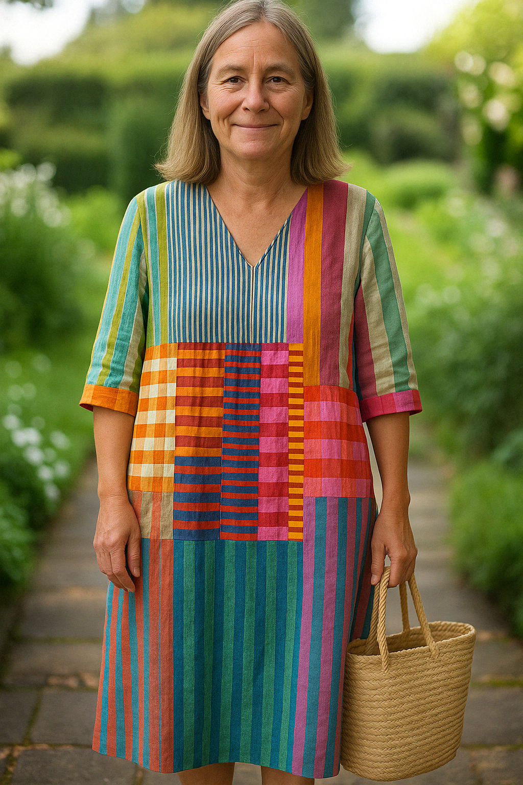 Ilaria™ | Timeless Geometric Art Dress
