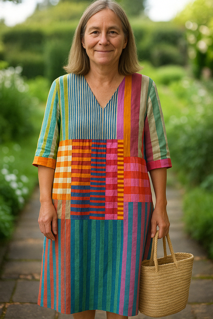 Ilaria™ | Timeless Geometric Art Dress