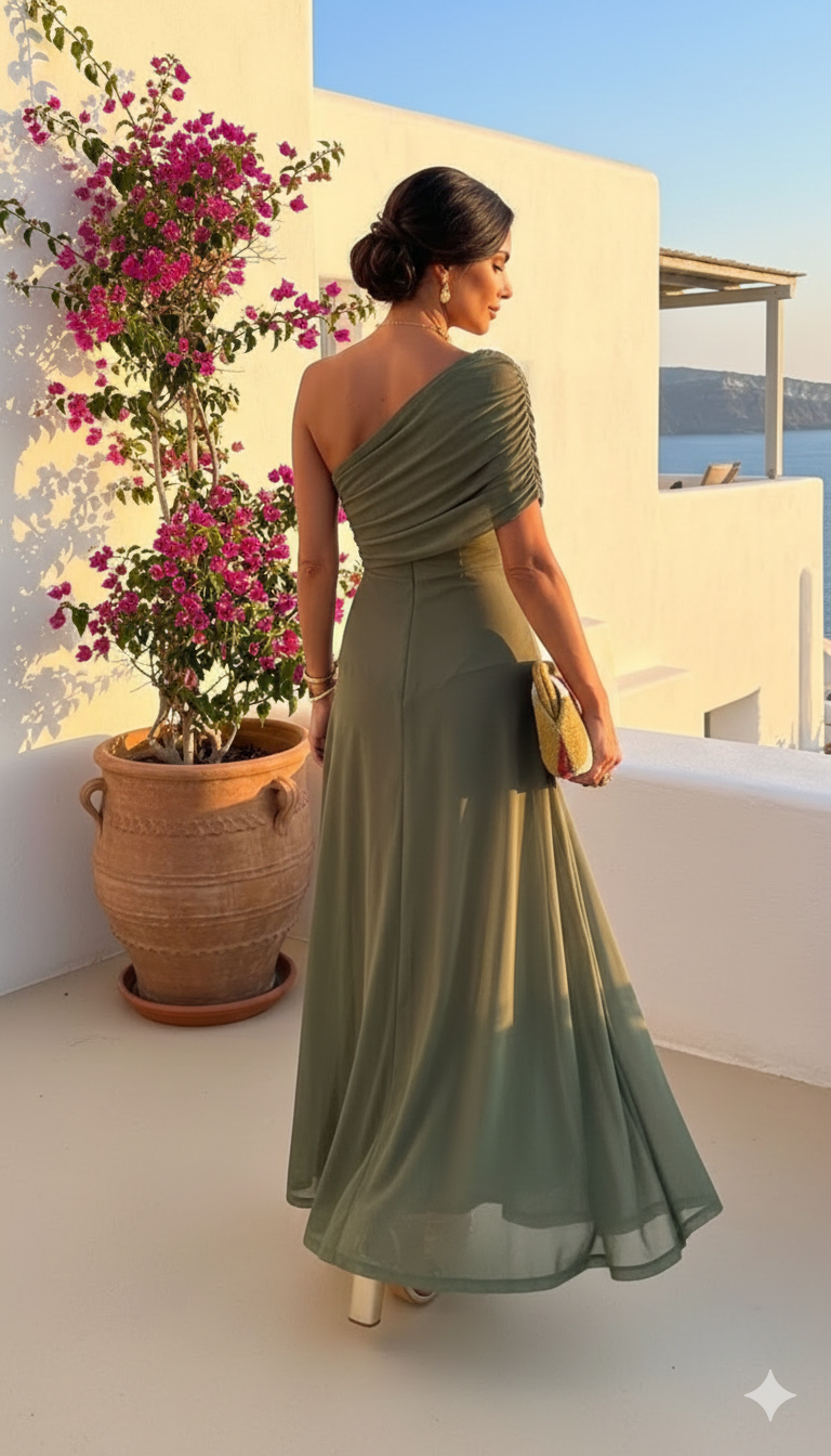 Uma - Long fluid dress with elegant design