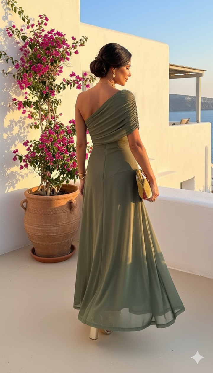 Uma - Long fluid dress with elegant design