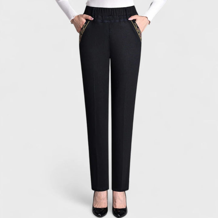 Isoldea™ | Stretch Side-Pocket Jeans