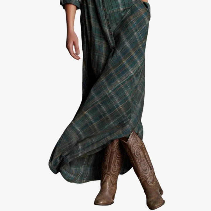 Hattie™ | Casual Checkered Dress