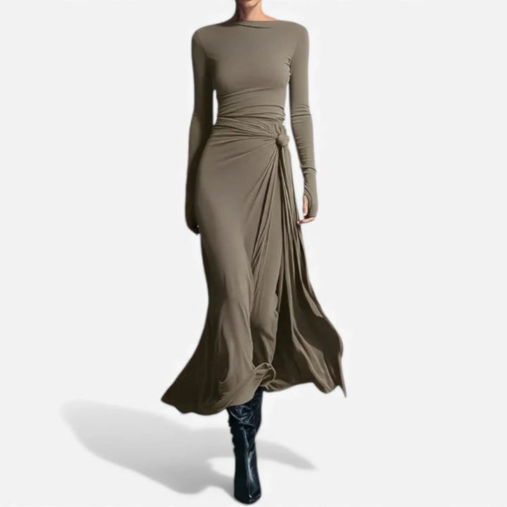 Dynelle™ | Long Sleeve Maxi Dress