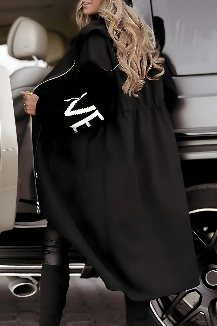 Irida™ | Chic Hooded Longline Coat