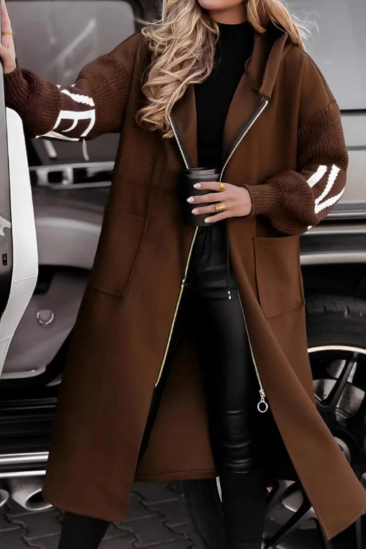 Irida™ | Chic Hooded Longline Coat