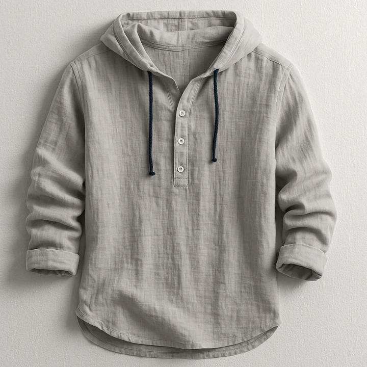 Harland™ | Lightweight Linen Hooded Shirt