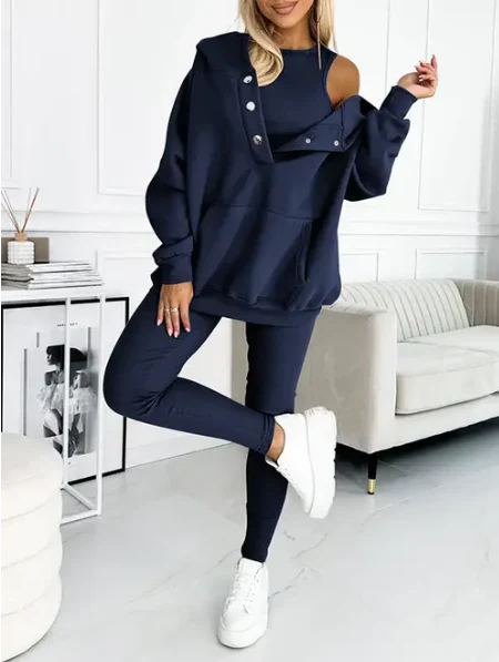 Rosina™ | Sporty Vibes Chic Sweater Set