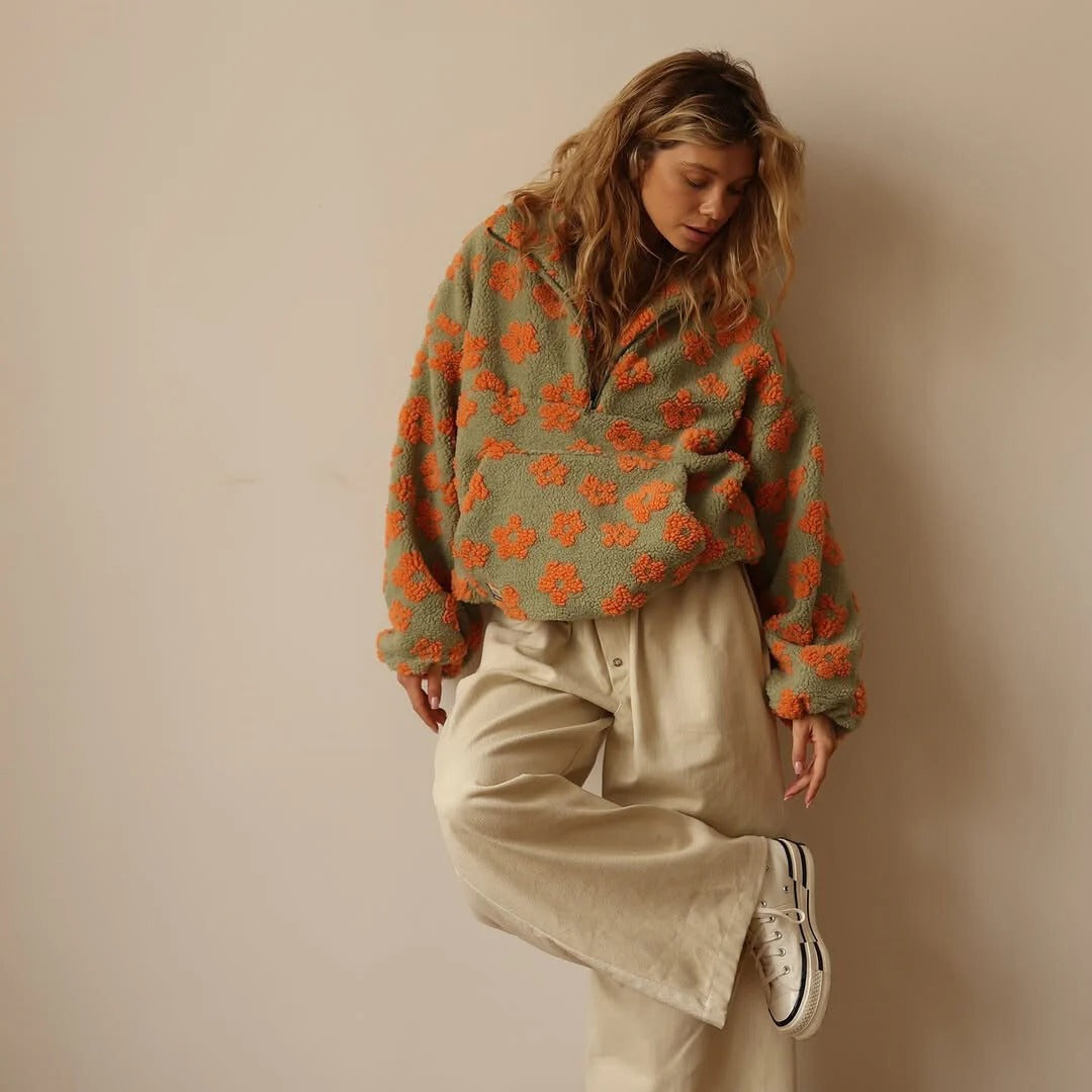 Raya™ | Cozy Floral Pullover