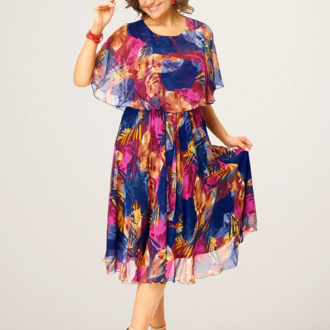Tanya™ | Comfortable plus Size Chiffon Dress
