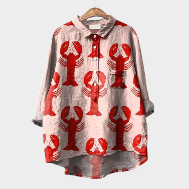 Rosa™ | Elegant Oversized Floral Blouse