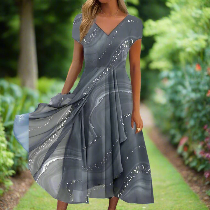 Lilah™ | V-Neck Midi Dress
