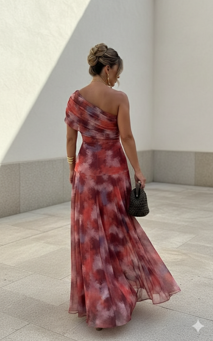 Uma - Long fluid dress with elegant design