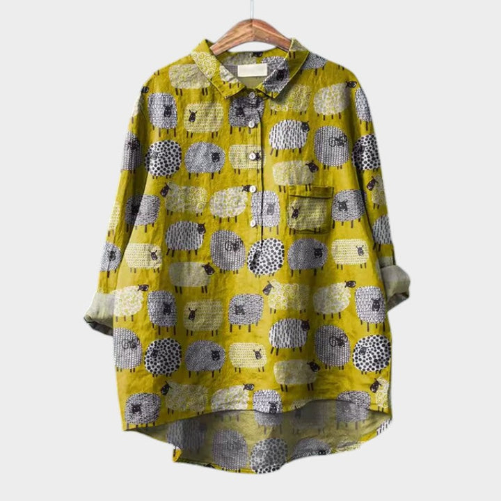 Rosa™ | Elegant Oversized Floral Blouse