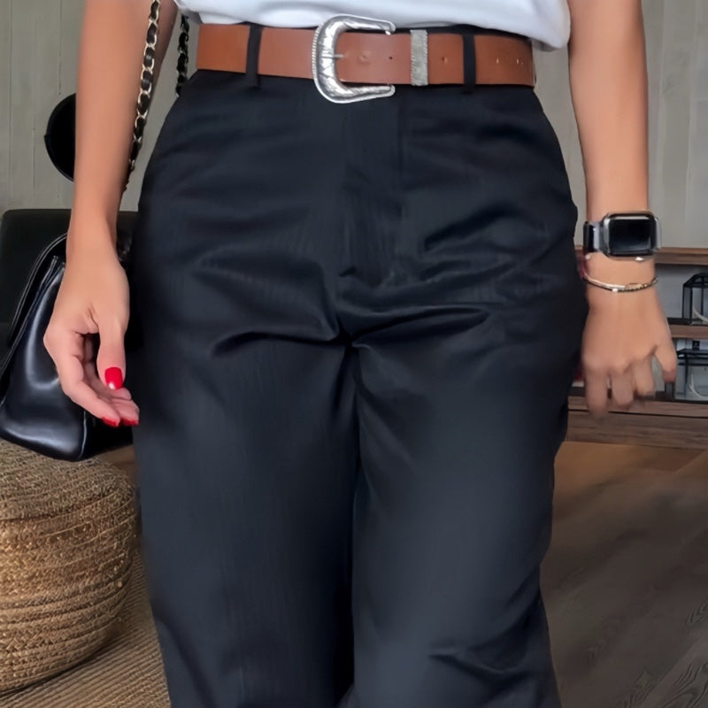Yavessa™ | Straight Fit High Waist Trouser