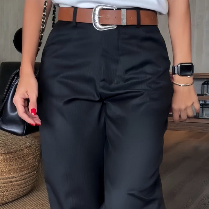 Yavessa™ | Straight Fit High Waist Trouser