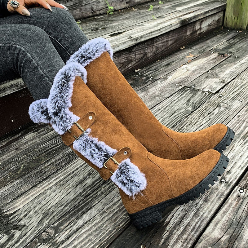 Mareselle™ |  Thick Winter Boots with Mid Shaft