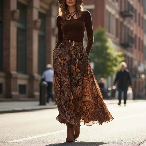 Mirelyn™ | Elegant Top and Maxi Skirt