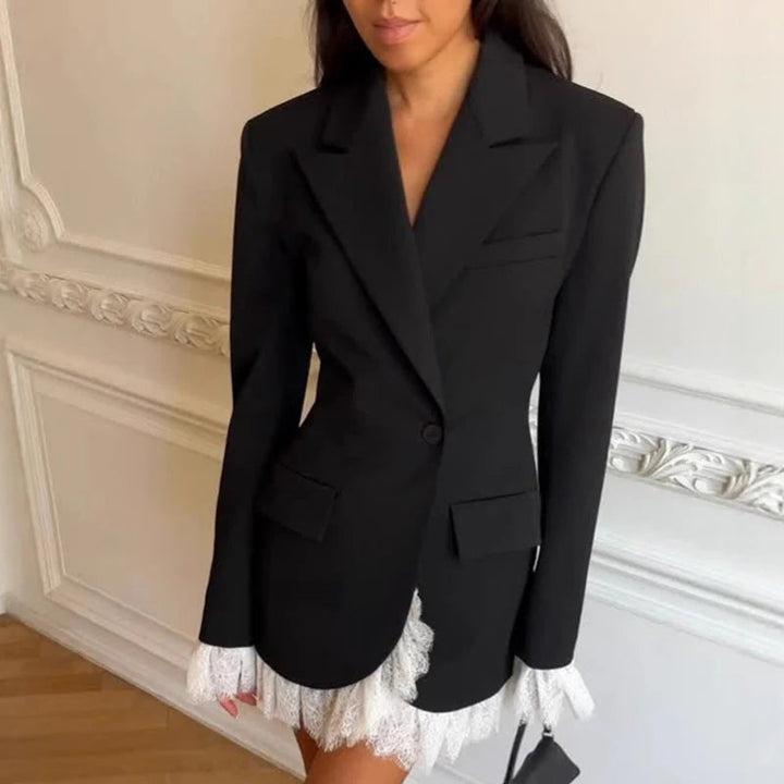Solena™ | Structured Laced Blazer Dress