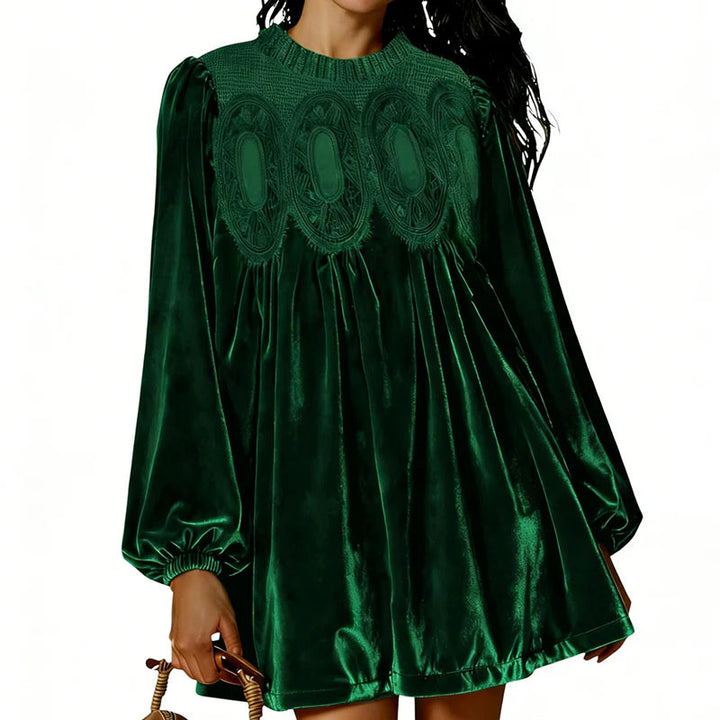 Amelva™ | Vintage Velvet Tunic Dress