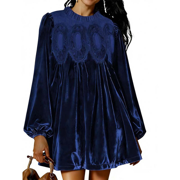 Amelva™ | Vintage Velvet Tunic Dress