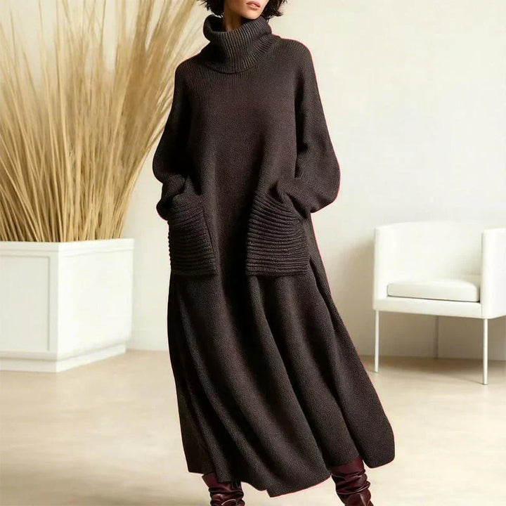Cirela™ | Turtleneck Long-sleeved Sweater Dress