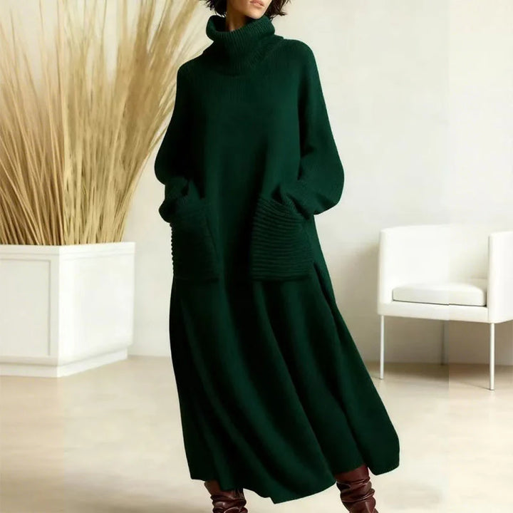Cirela™ | Turtleneck Long-sleeved Sweater Dress