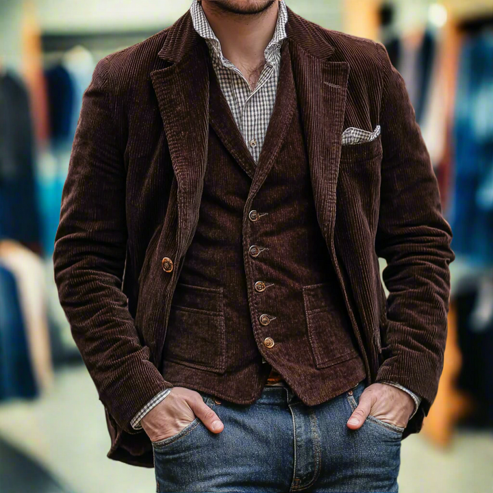Patricio™ | Vintage Blazer en Vest Set