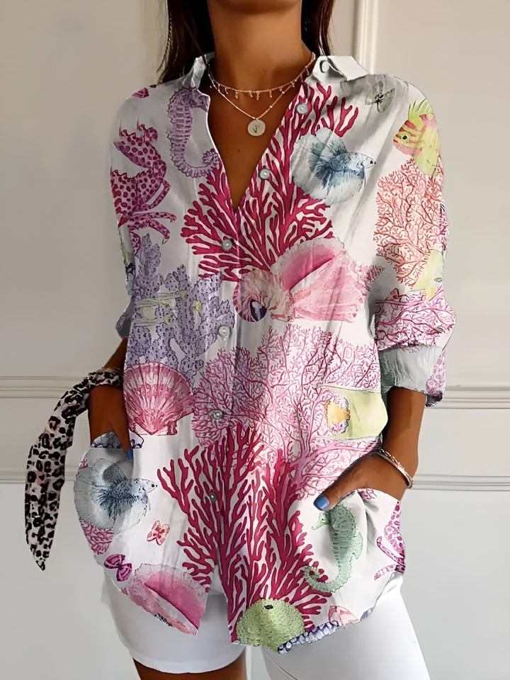 Kaitlyn™ | Fluid Floral Blouse