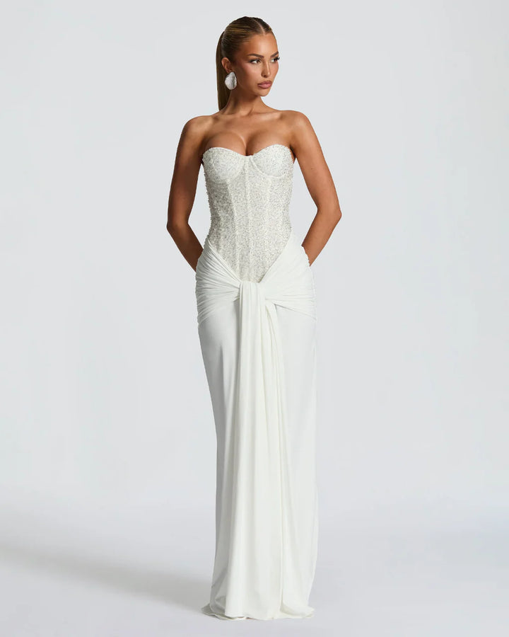  Romy™ | Sequin Strapless Maxi Dress