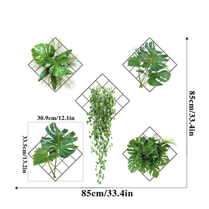 NatuurOase™ - 3D Groene Plant Muursticker