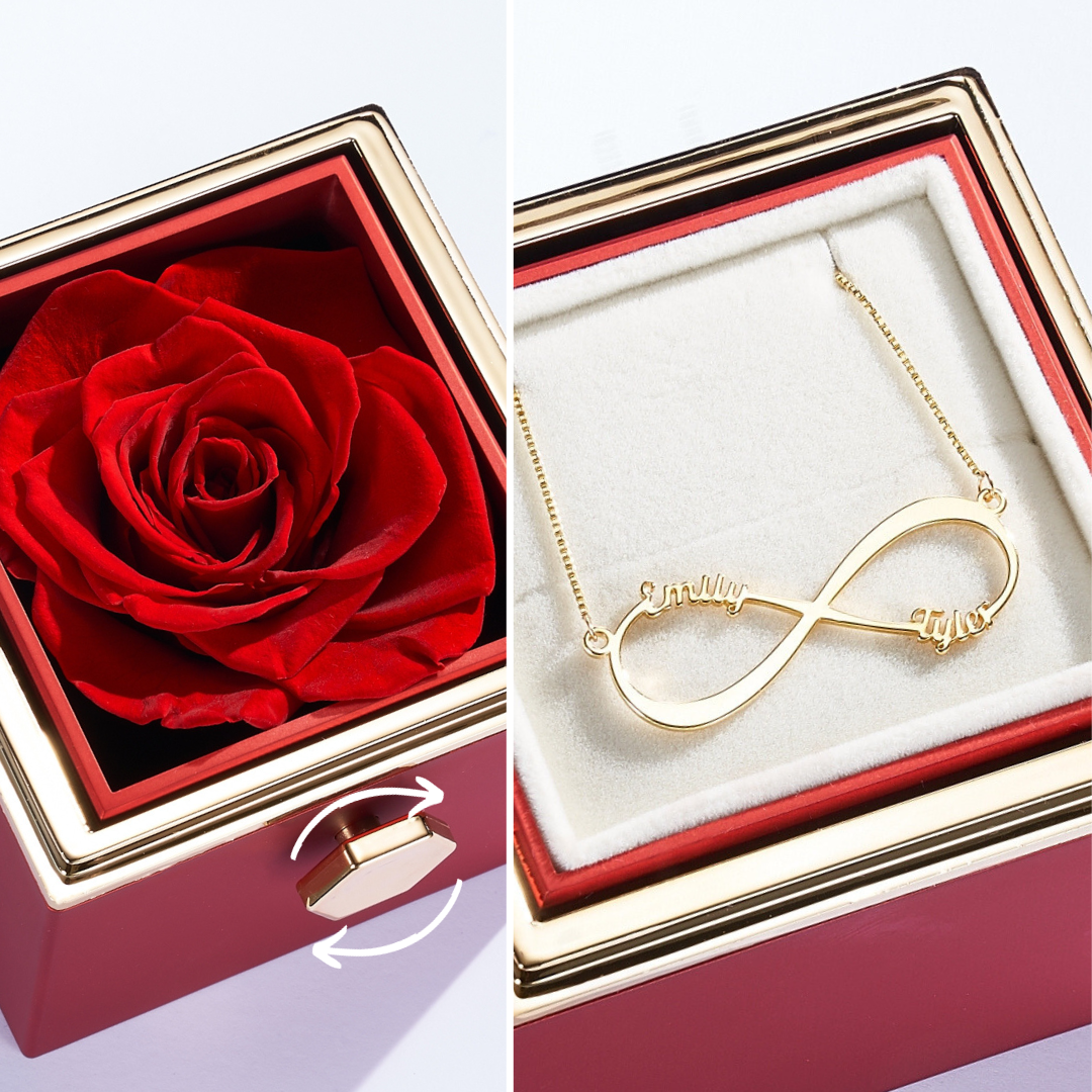 LYNN & CO: Eeuwige Rozenbox & Naamketting