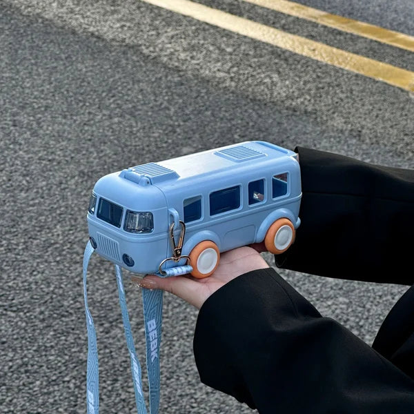 BusBottle™ - Bus gevormde water fles + draagriem!