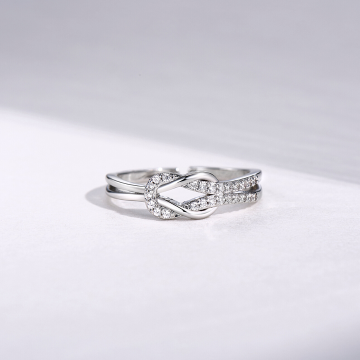To My Best Friend 'Sisters By Heart' Knoop Ring